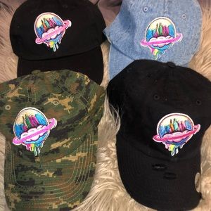 Comes in black, camo, distressed black & denim